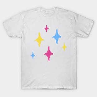 Pan Pride Sparkles Pixel Art T-Shirt